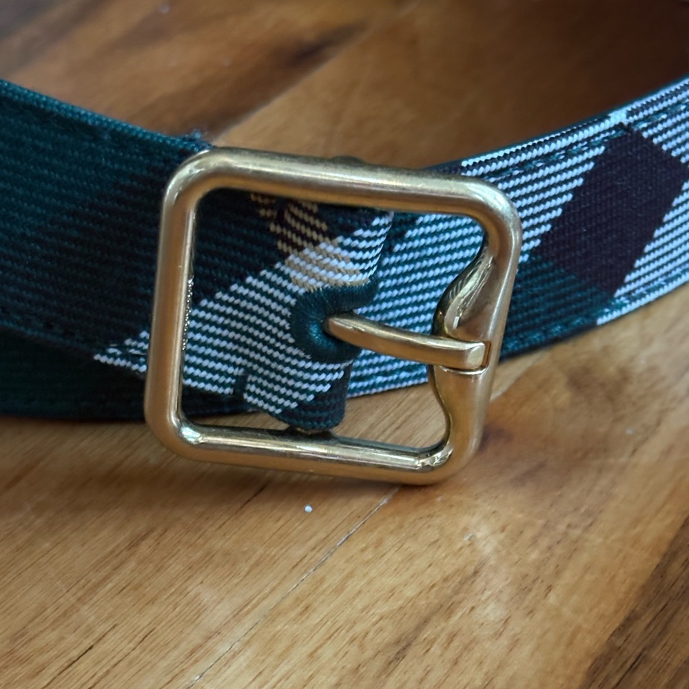 Burberry Green/Ivy Check Belt - Picture 10 of 17
